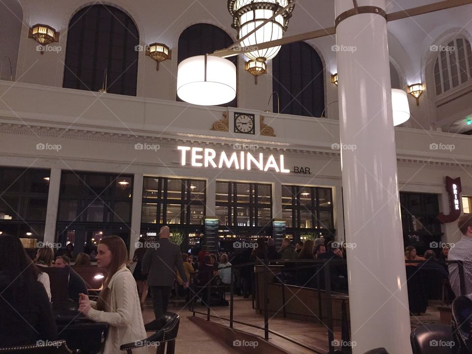 Terminal Bar. Renovated Union Station in Denver, Colorado.