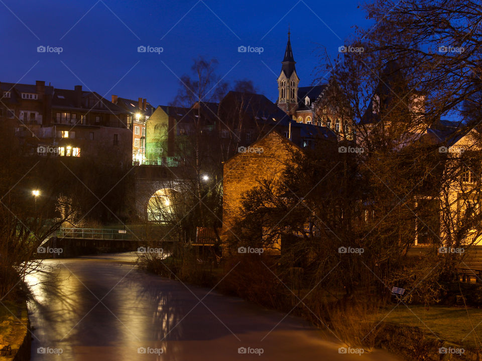 Little town in winter