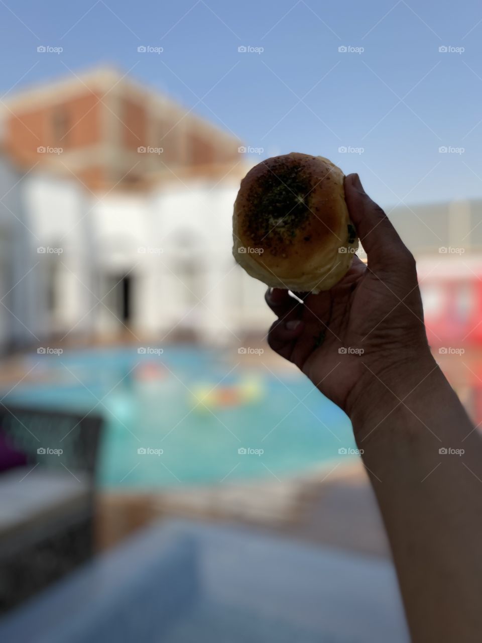 Mixed pastries with soft drink