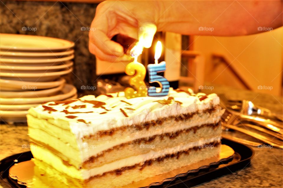 lighting the candles