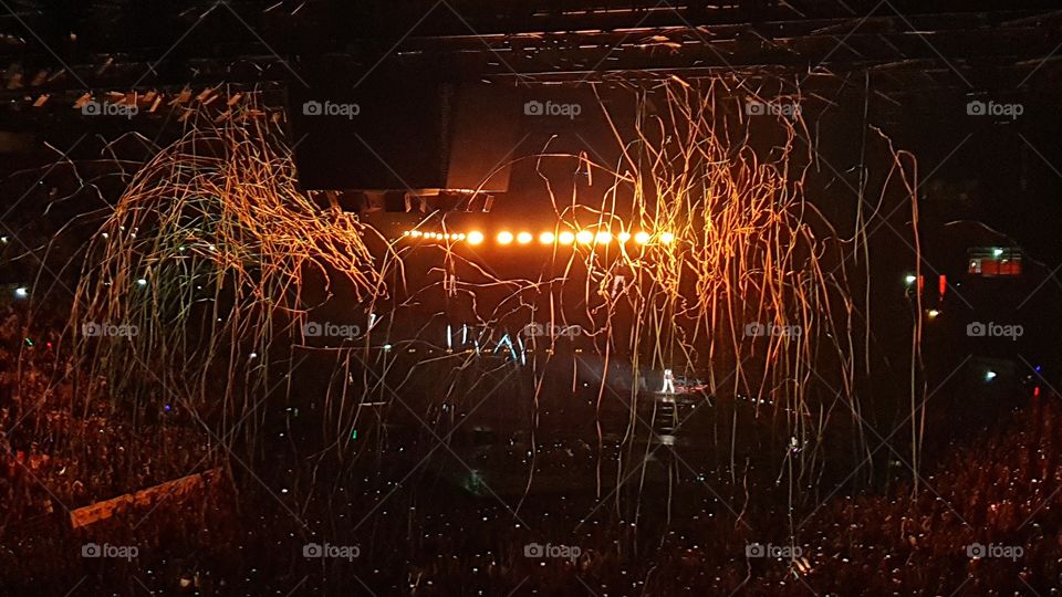 Backstreet Boys concert in Italy in 2019 with DNA World Tour. The Mediolanum Forum Assago in Milan.