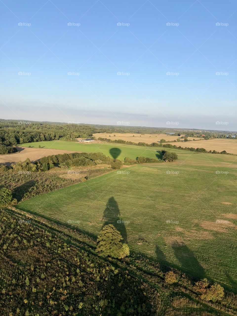 From hot air ballon