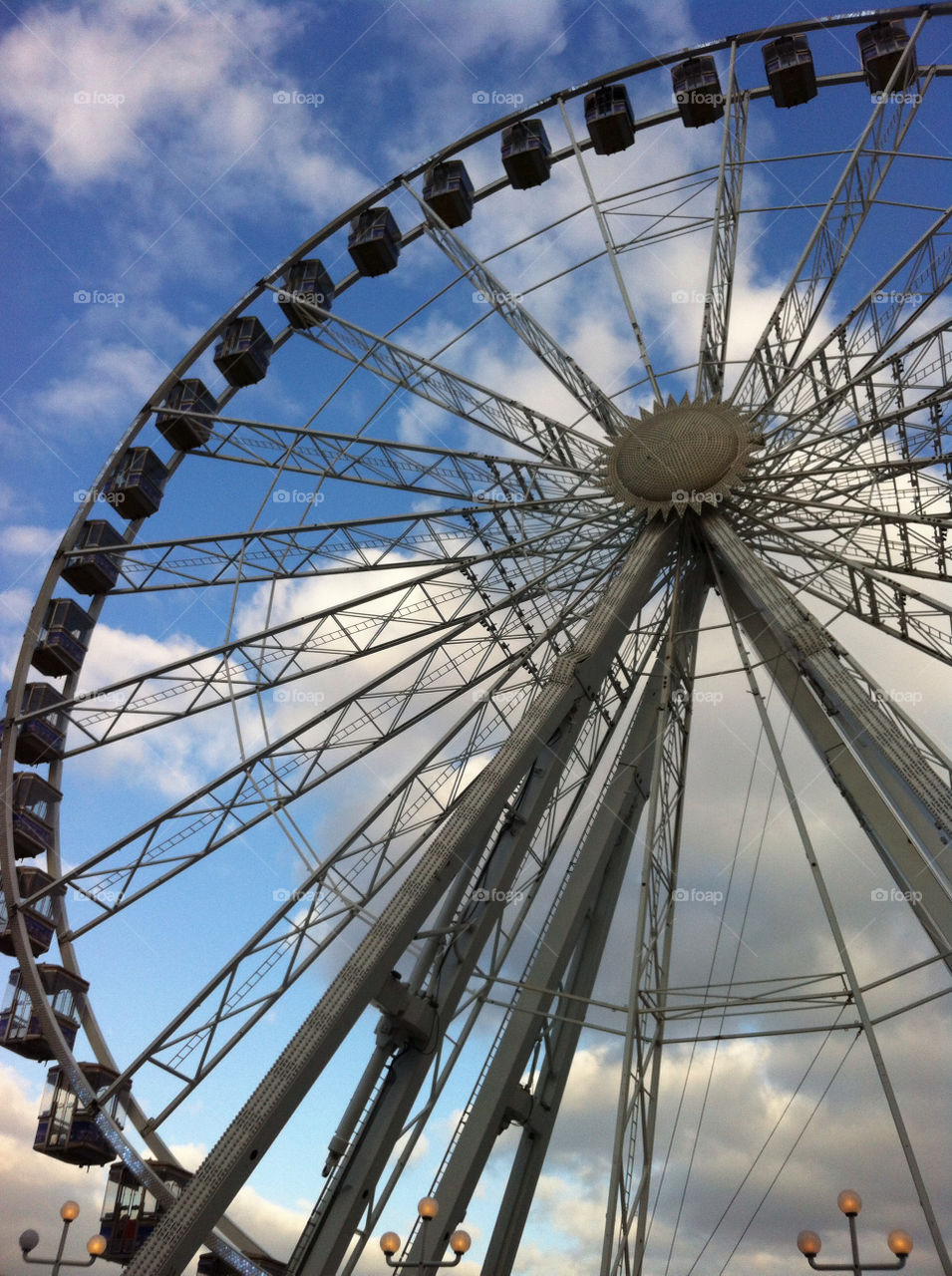 leeds england ride carousel blue sky by emmam