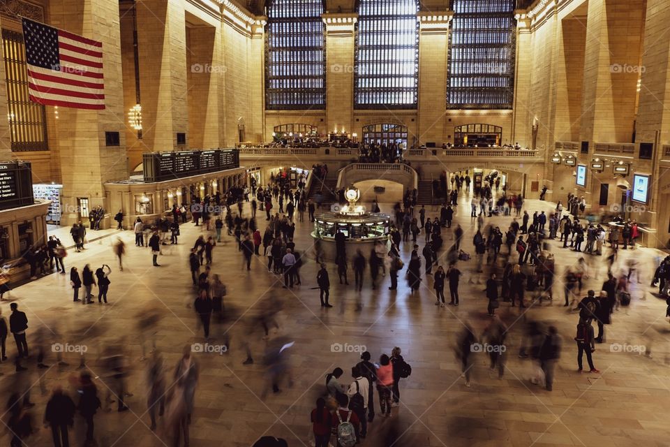 Grand Central Station, Train Station, New York Traveler, Local Travel, People In Motion At Grand Central Station 