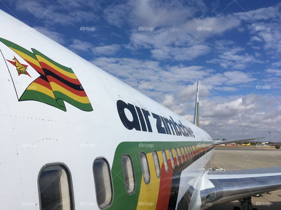 Air Zimbabwe plane.
