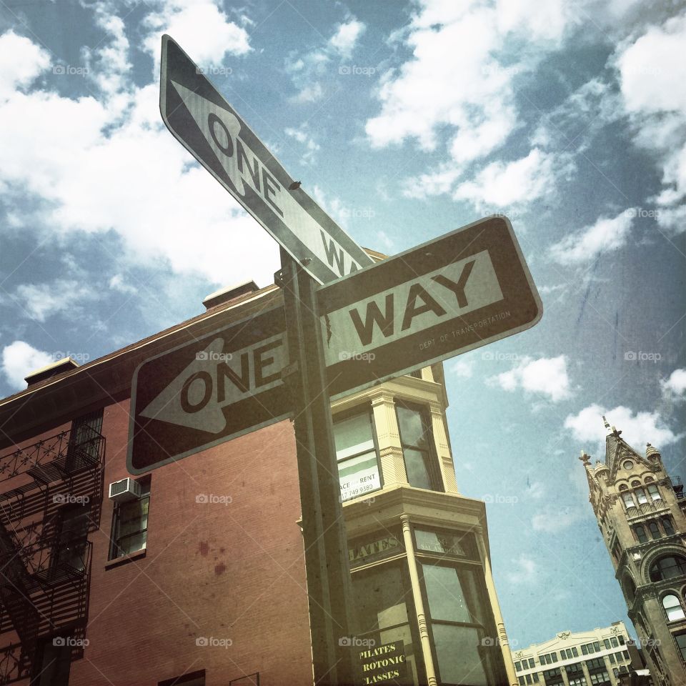 one way