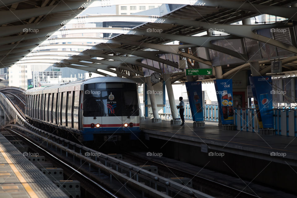 BTS public train in Bangkok 