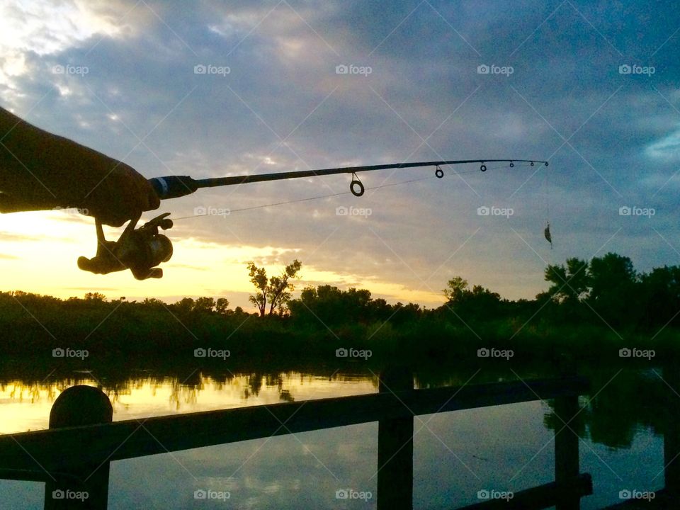 Quiet Sunset Over Holiday Lake