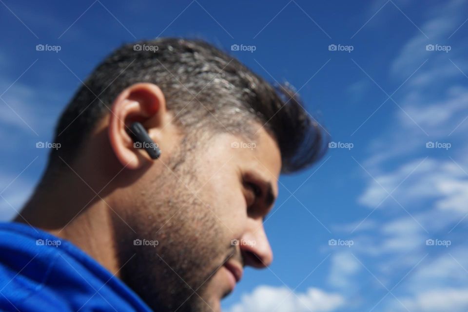 Sky#human#clouds#beard