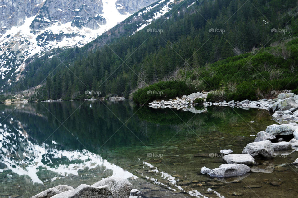 mountain lake in Poland