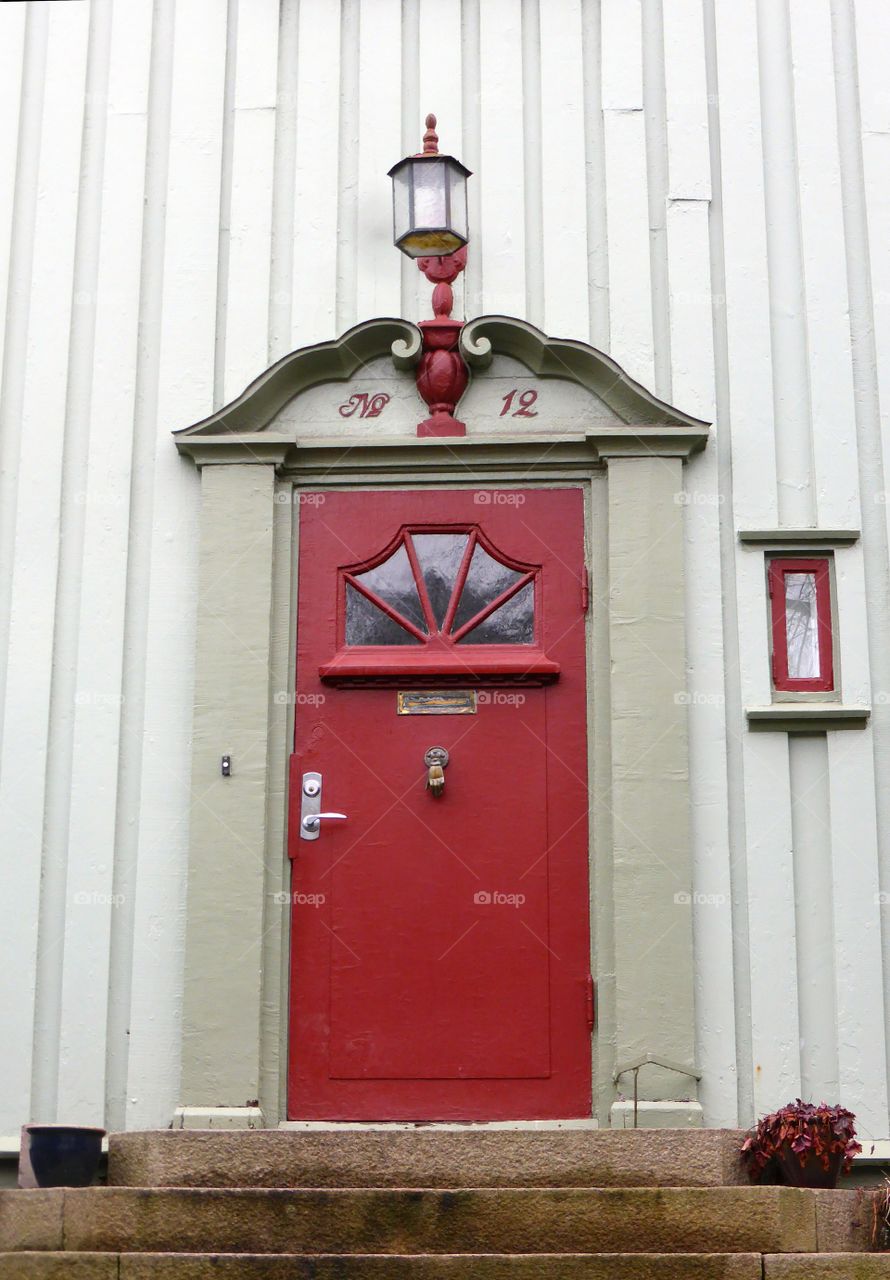 Red beautiful door