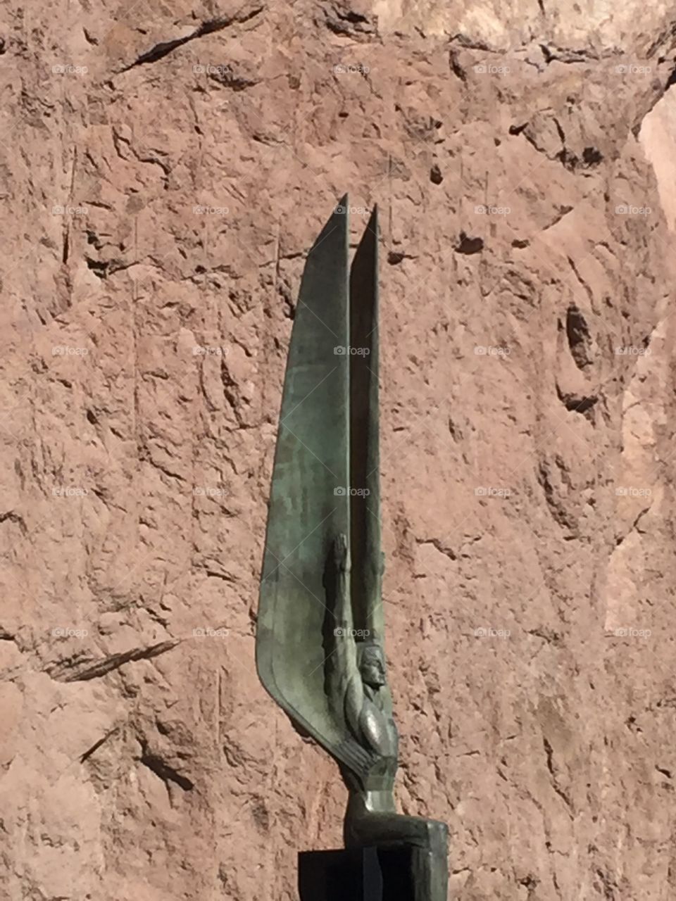 Angel monument at Hoover Dam