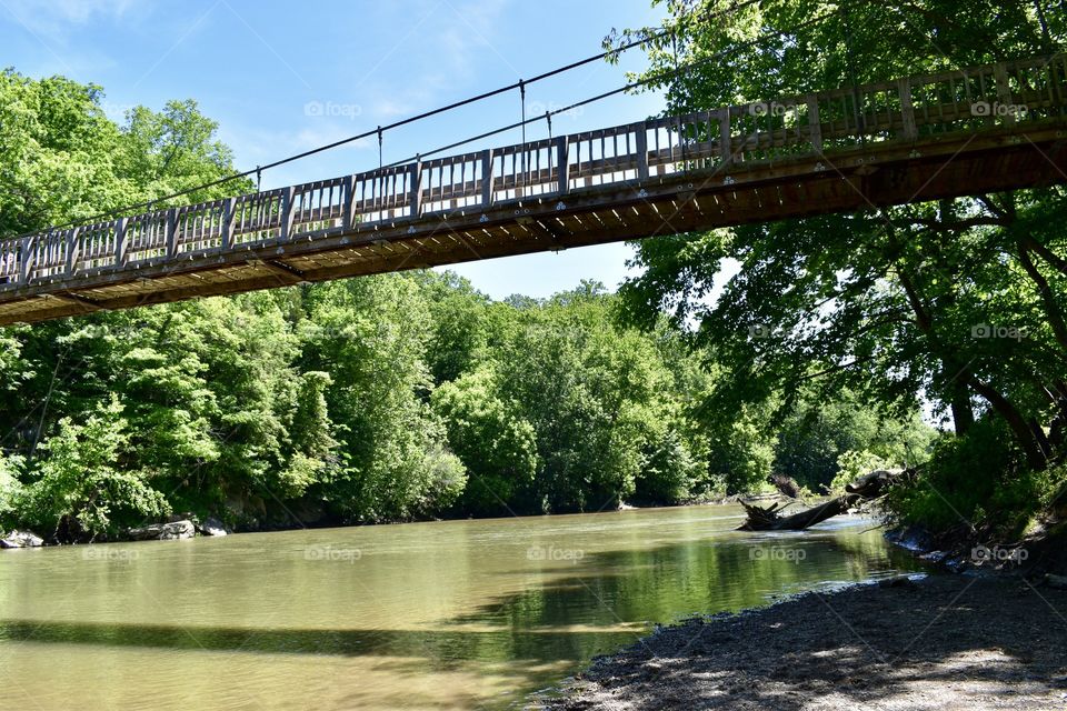 Turkey run state park bridge. 