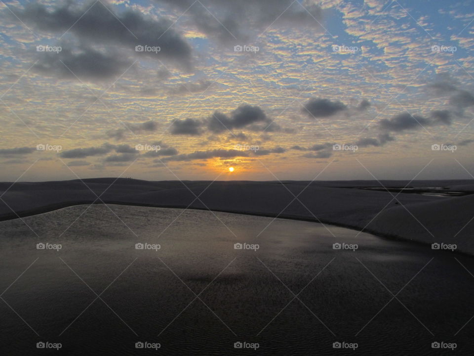 Sunset at Lençóis Maranhenses National Park