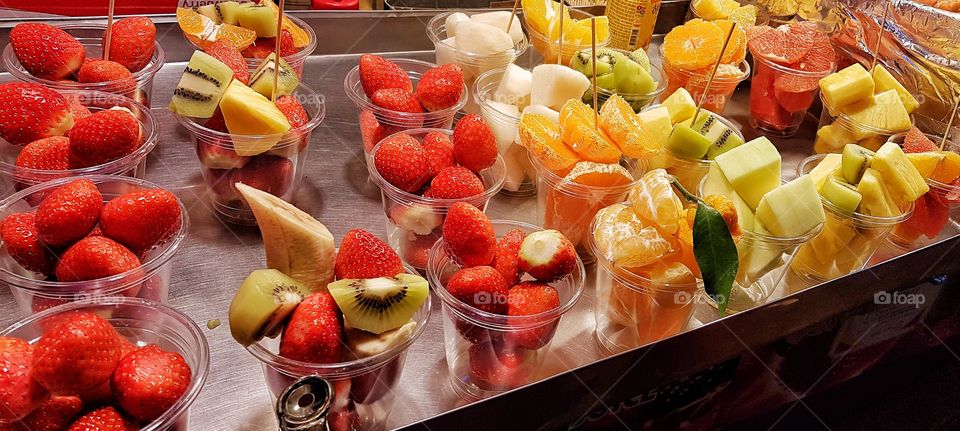 fruits at korean night market