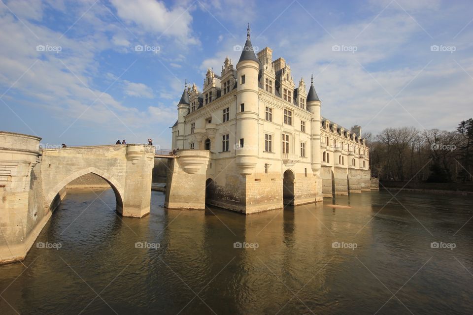 Château de Chenonceau in the Loure Valley in France 