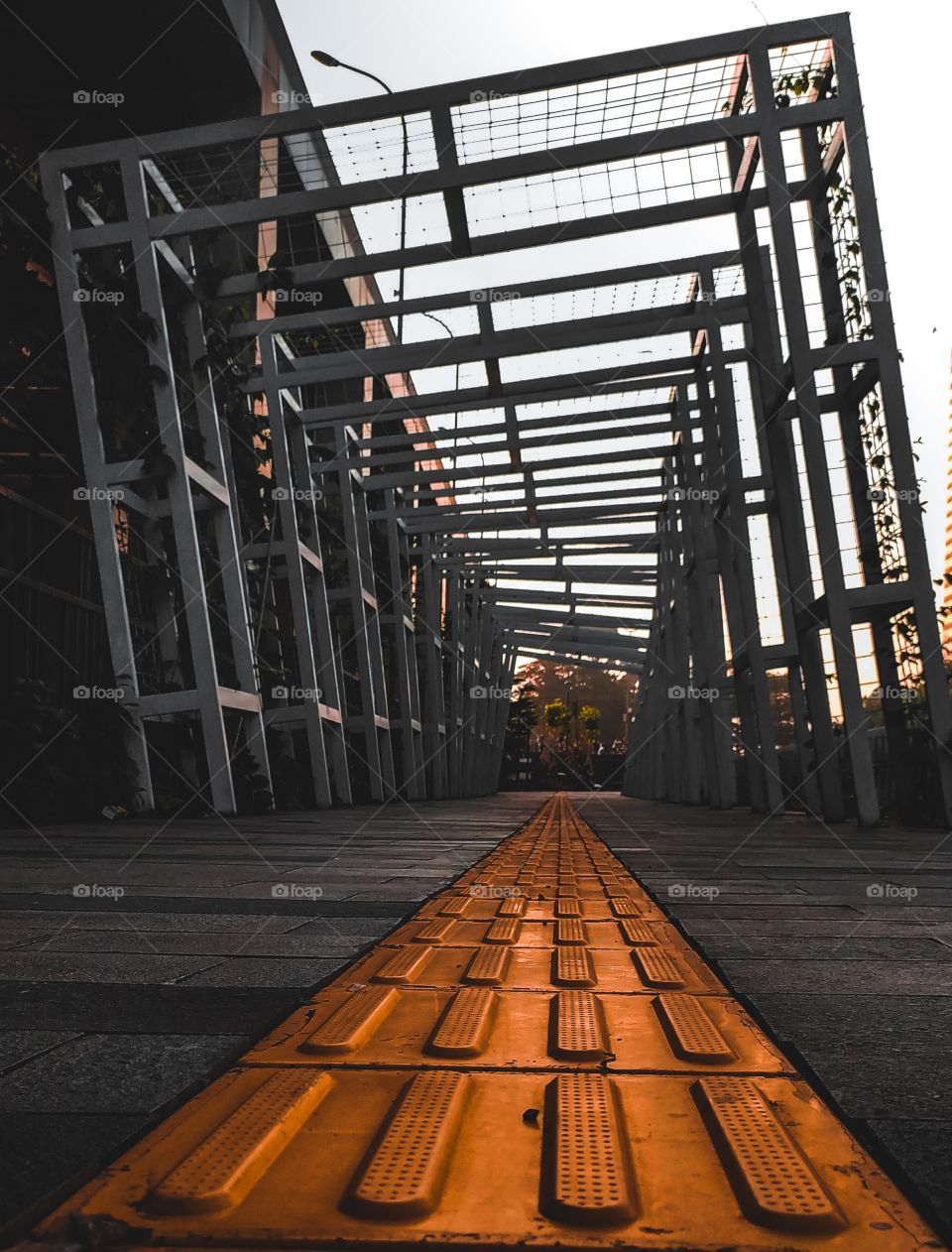 Street at Park near BNI City Station, Central Jakarta, Jakarta, Indonesia on August 23, 2020
