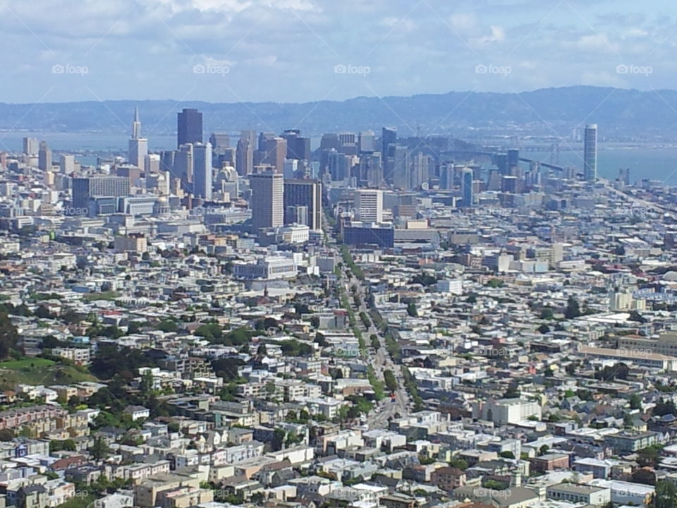 Aerial view of city san francisco