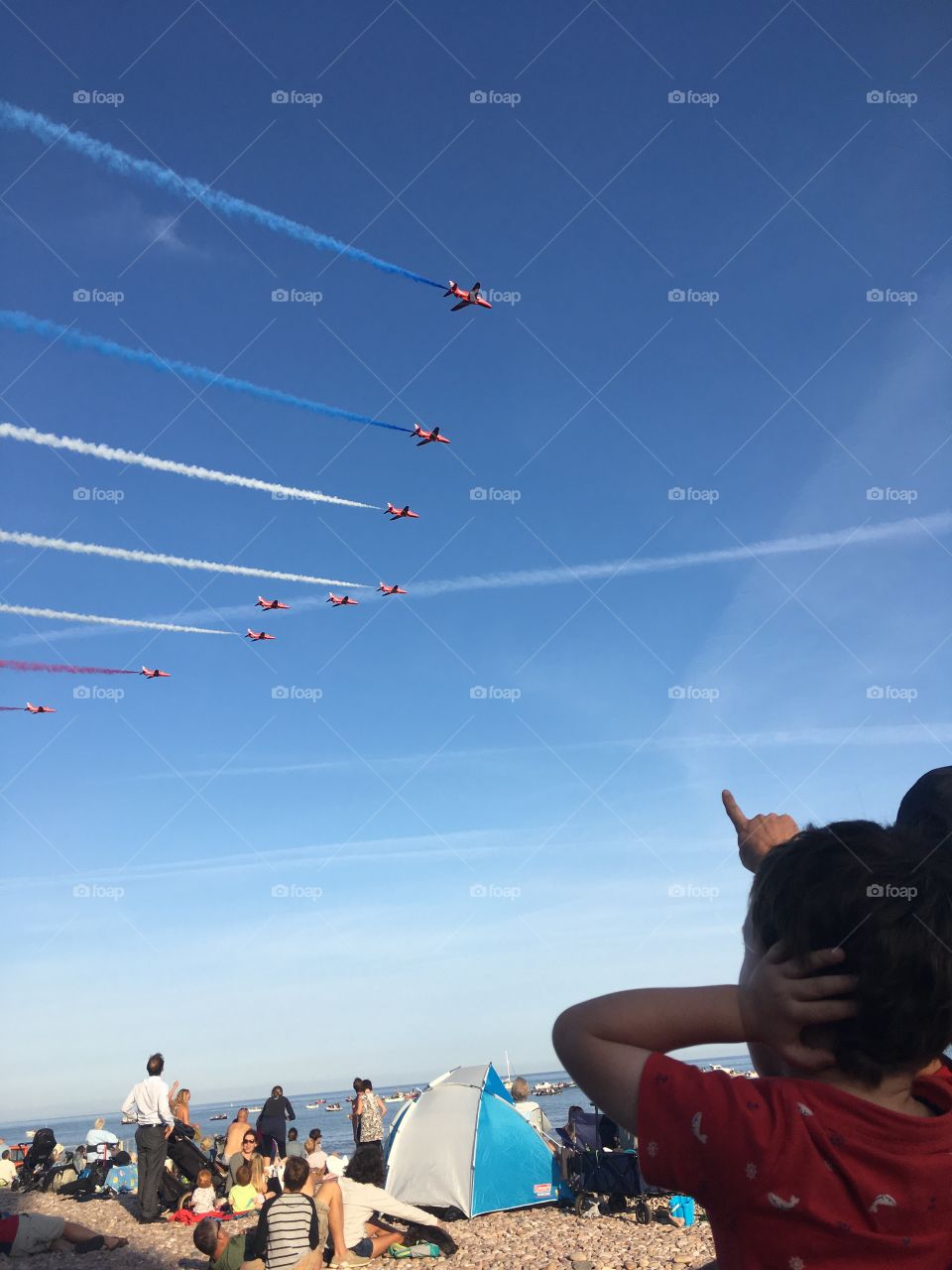 Red arrows in Devon 