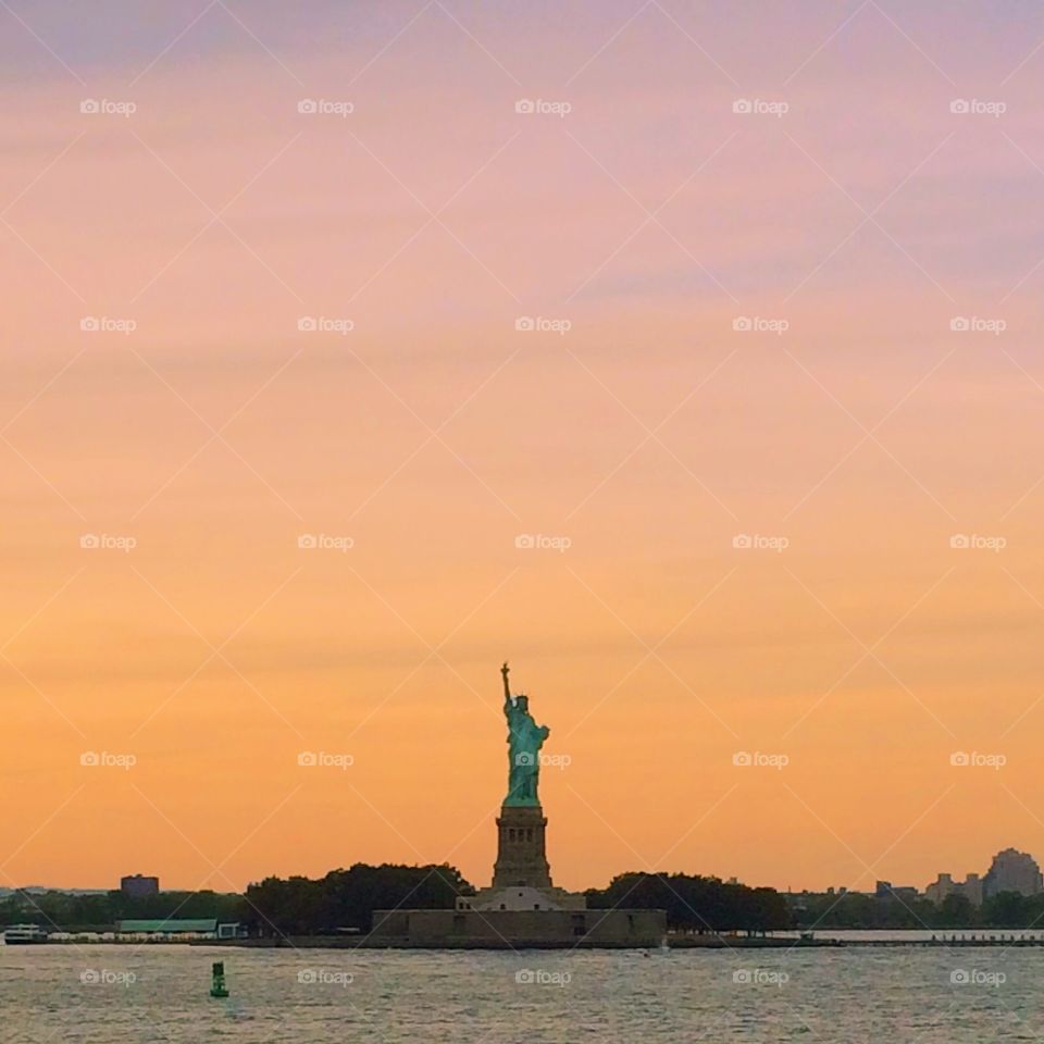 Statue of Liberty. Ferry trips