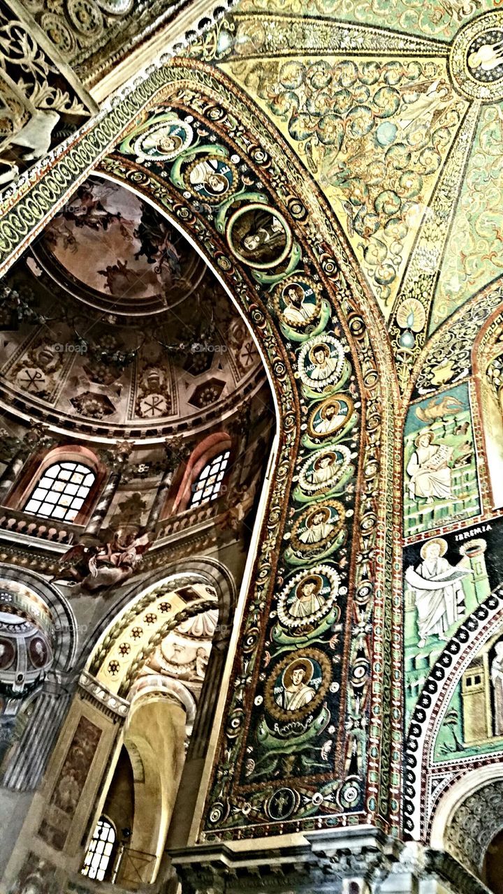 Basilica di St. Vitals mosaics. Ravenna Italy