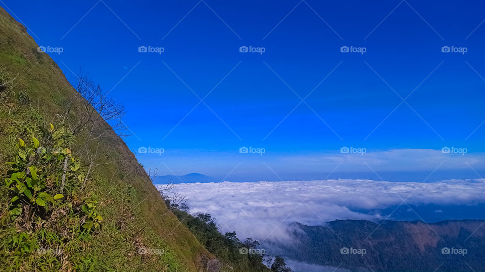 look down tonsee the sky woah