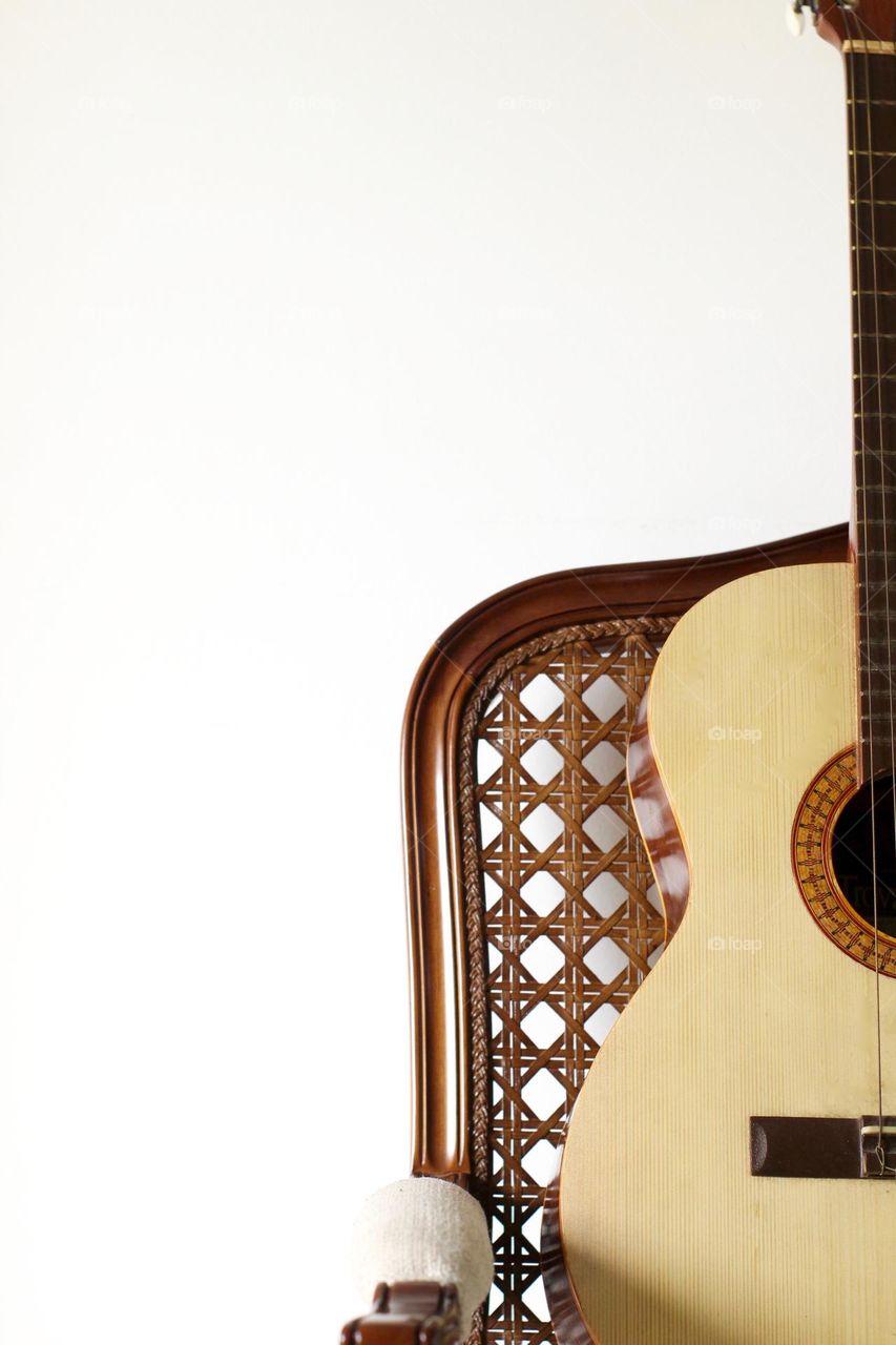 Guitar on the chair