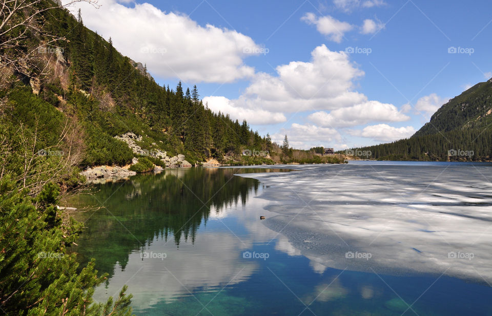 lake in polish mountains