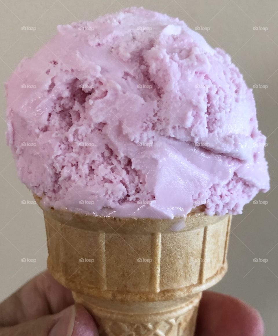 Strawberry Ice Cream Cone