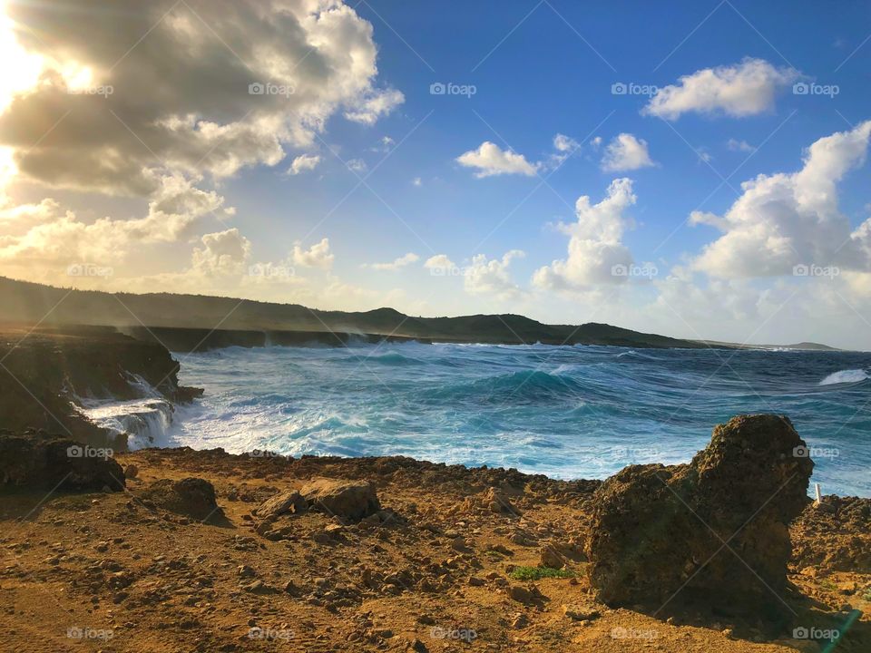 Secluded beach area in Aruba. We saw this place during our UTV excursion with Carnival Sunshine Cruise 2018