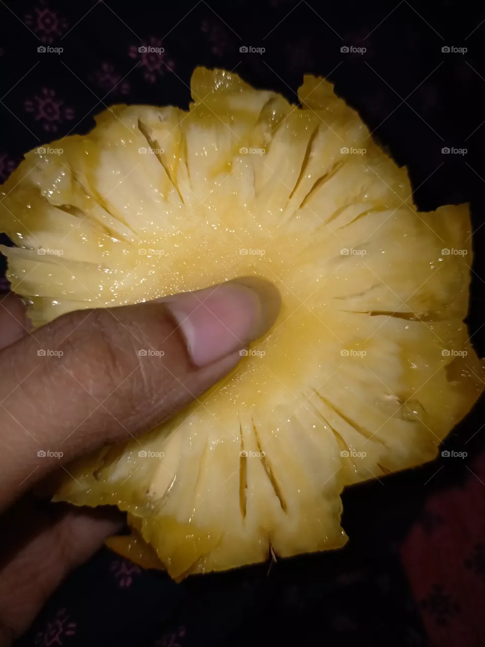 fresh pineapple from my garden