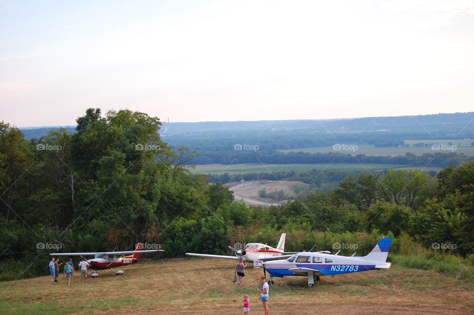 Small plane runway