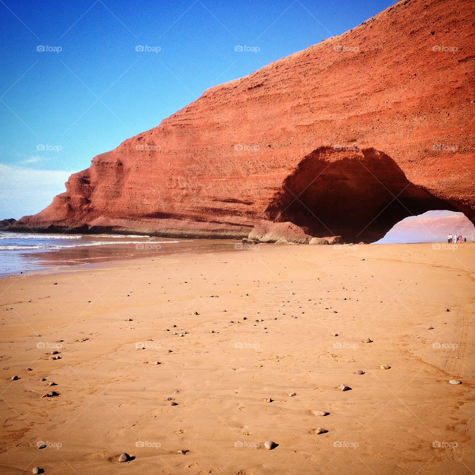 Legzira. Legzira - quiet beach in Morocco near Agadir
