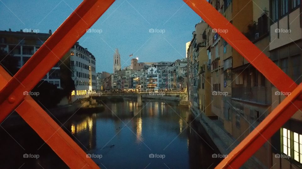 Gorgeous Girona at dusk.