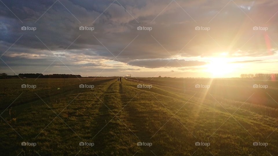 Fenland Sunset, Spalding, Lincolnshire