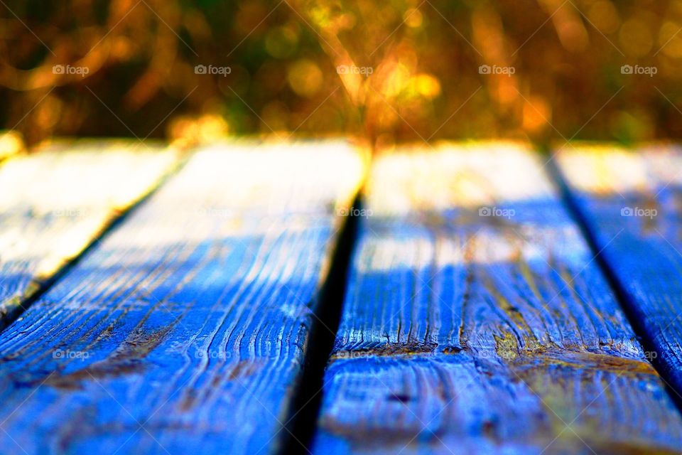 Weathered wood dock