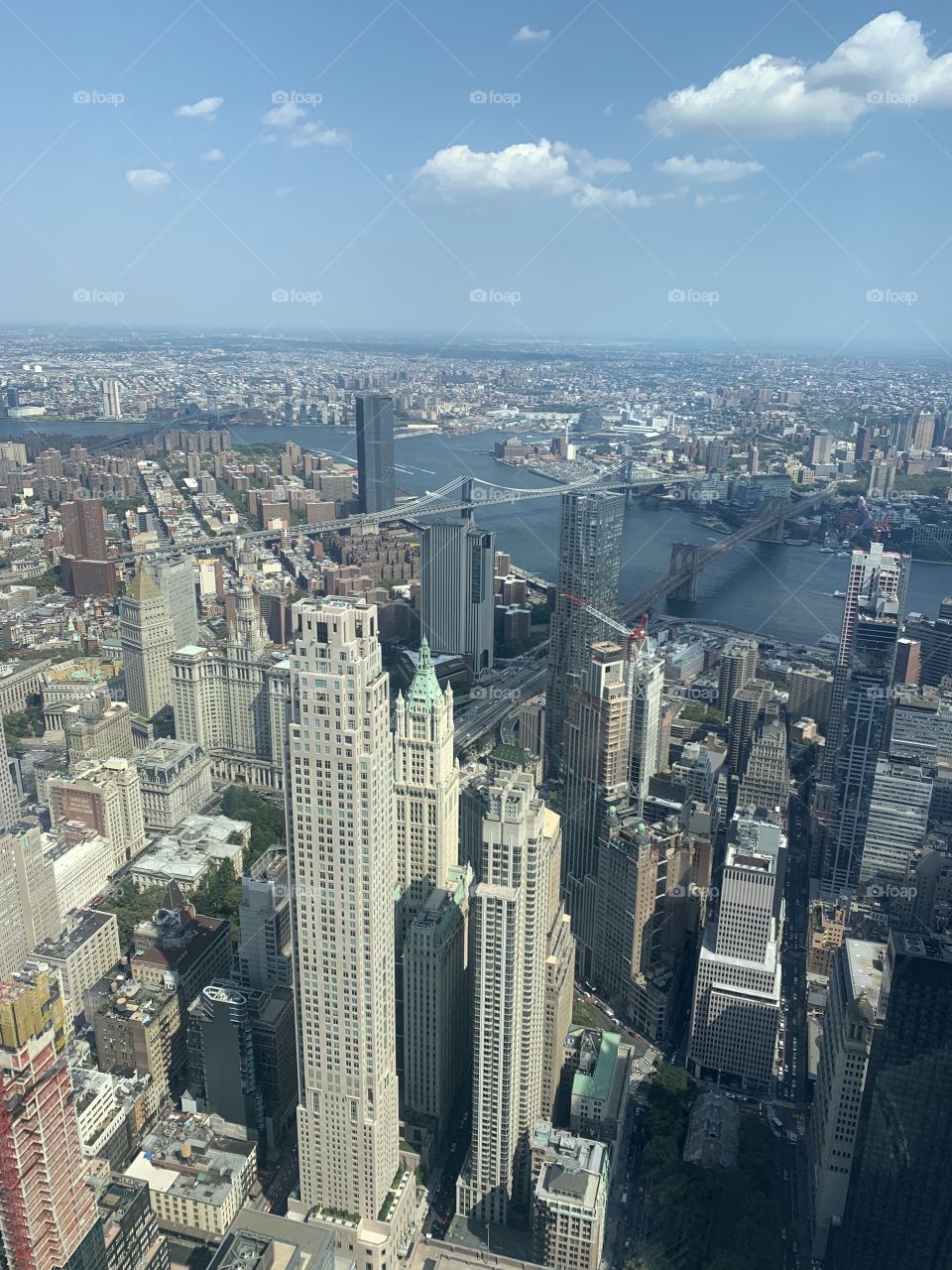 City view from One World Observatory stunning 