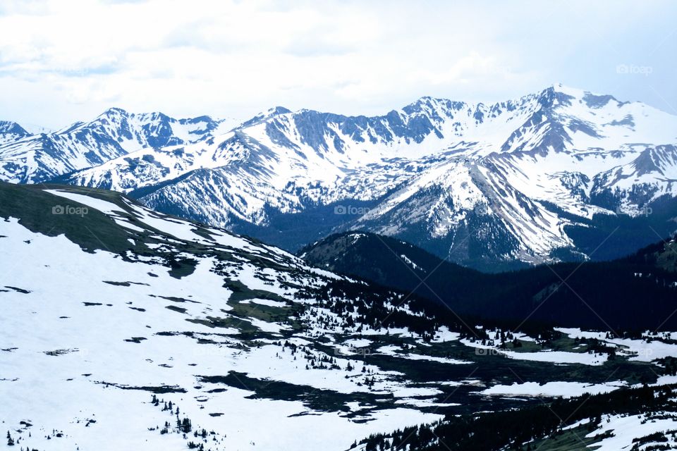 Snowy landscape in winter