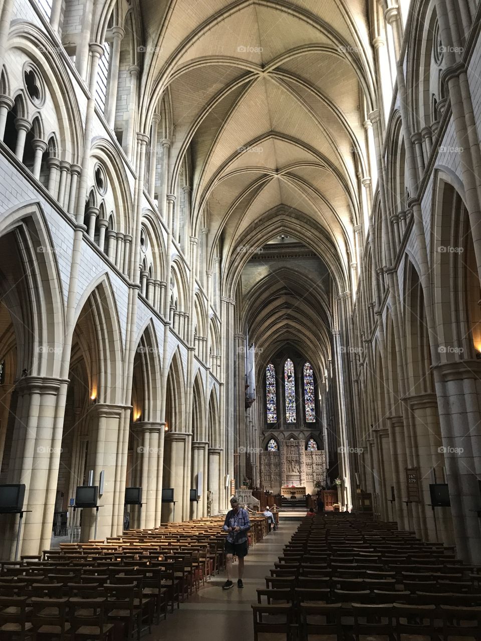 A second internal photograph of the stunning Truro Cathedral in Cornwall, a Victorian time creation.