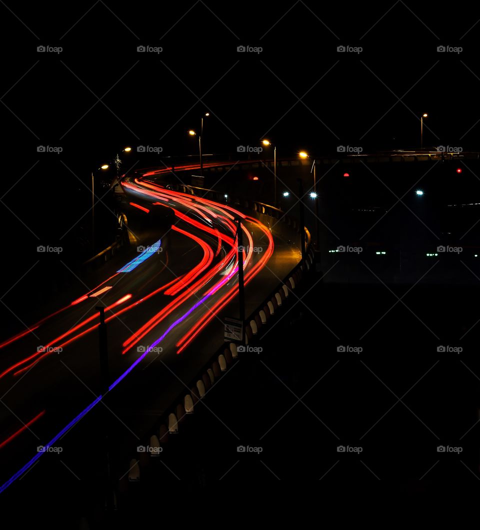 Road, Transportation System, Blur, Street, Light