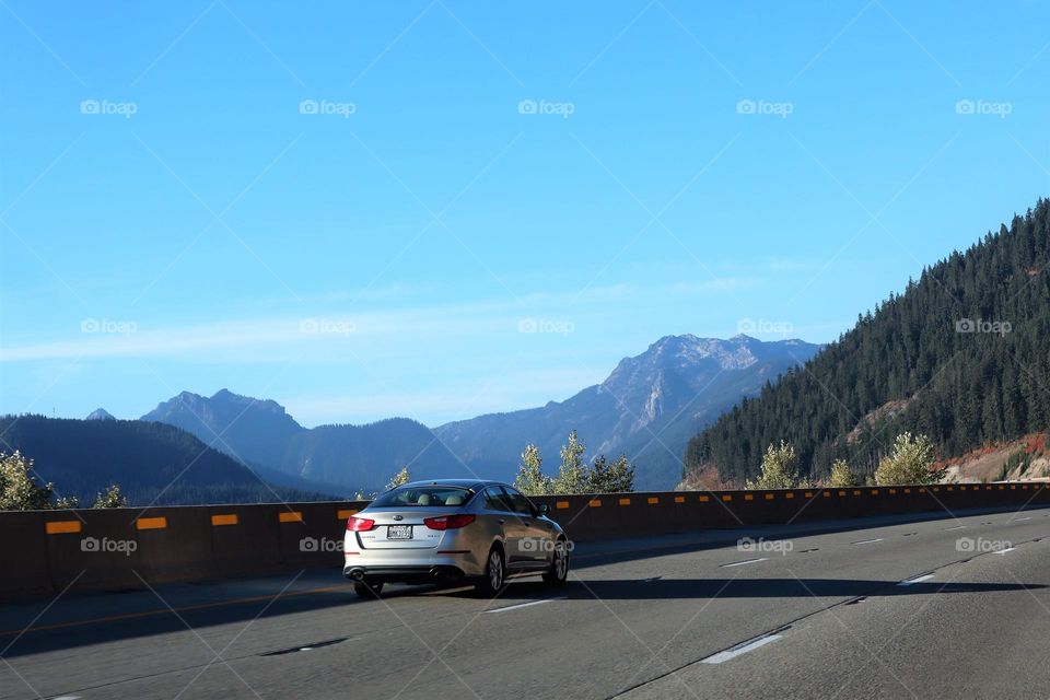 Drive through the mountains