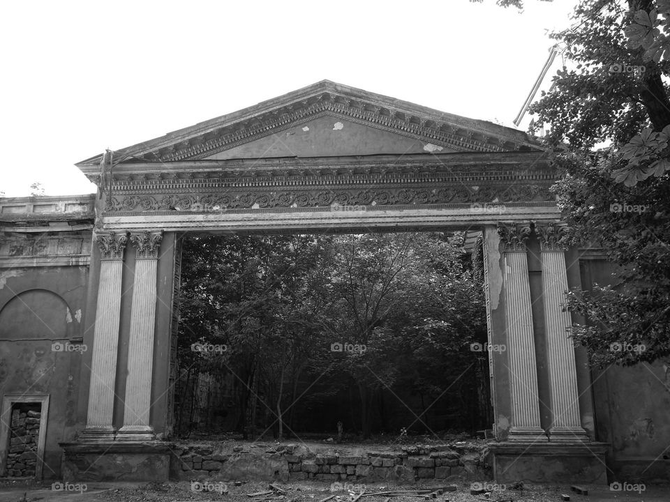 Stage of the old open air theatre 