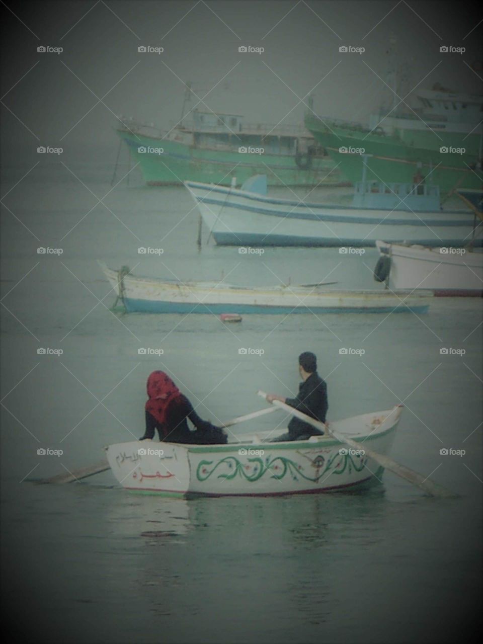 Afternoon boat cruise in the Port of Alexandria, Egypt