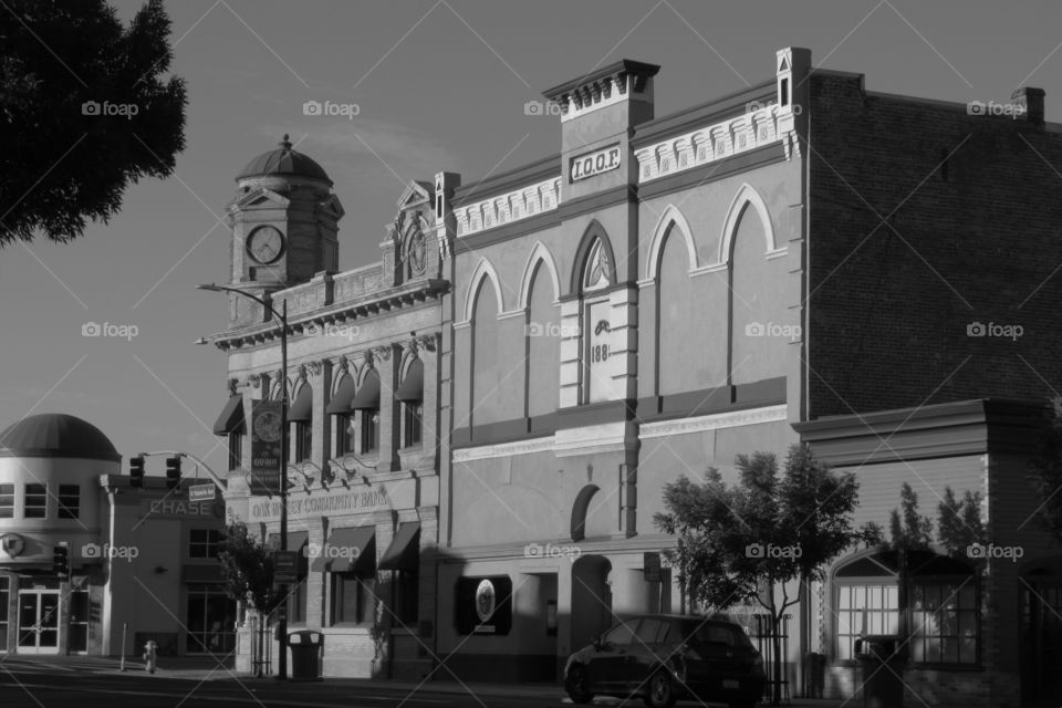 Old building in Oakdale, CA.