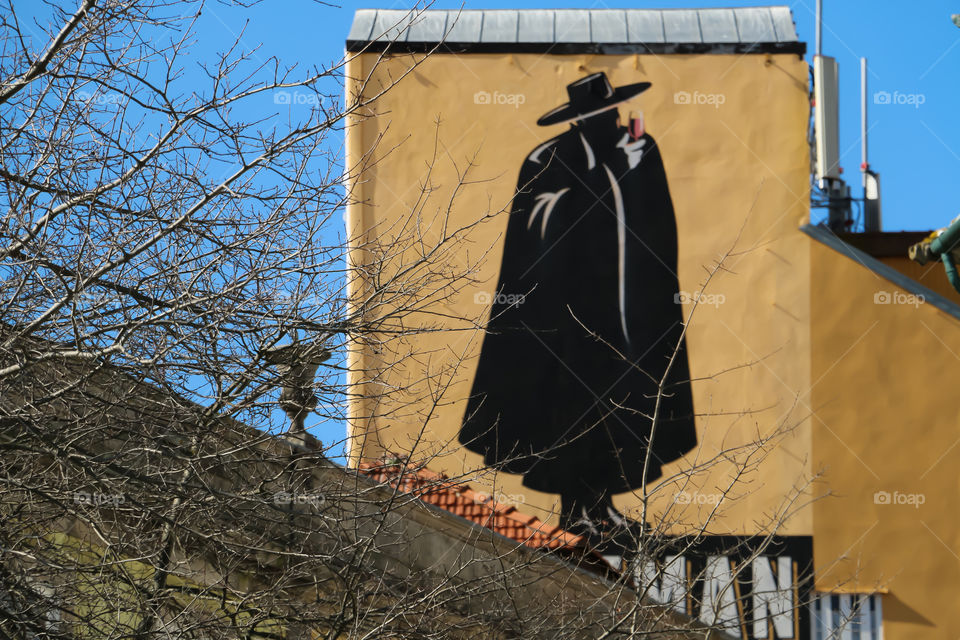 Graffiti publicitaire Boisson porto