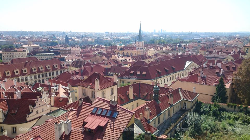 cityscape of Prague, Czech republic