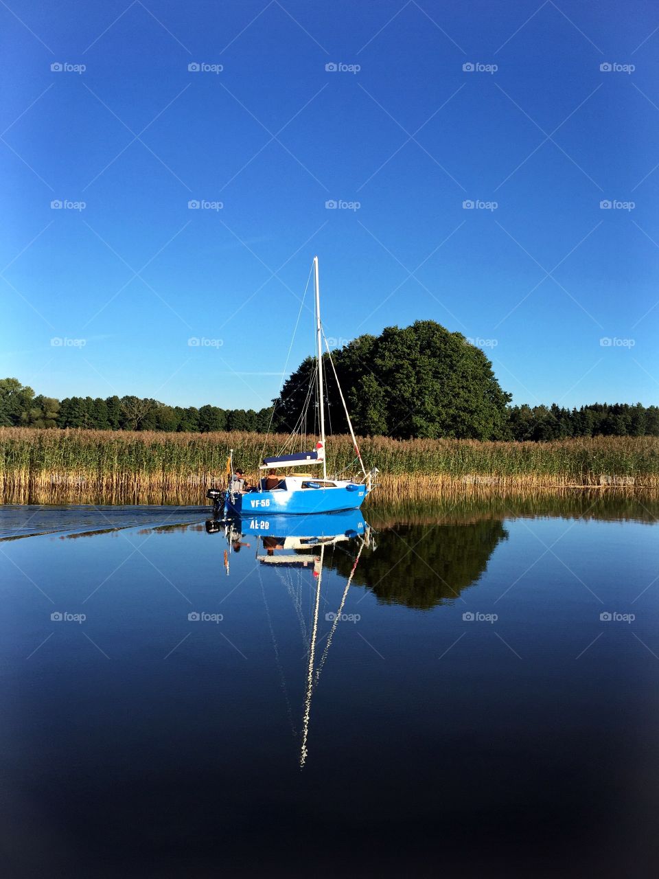 Mirror surface of the lake 