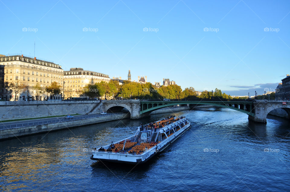 River view in Paris 