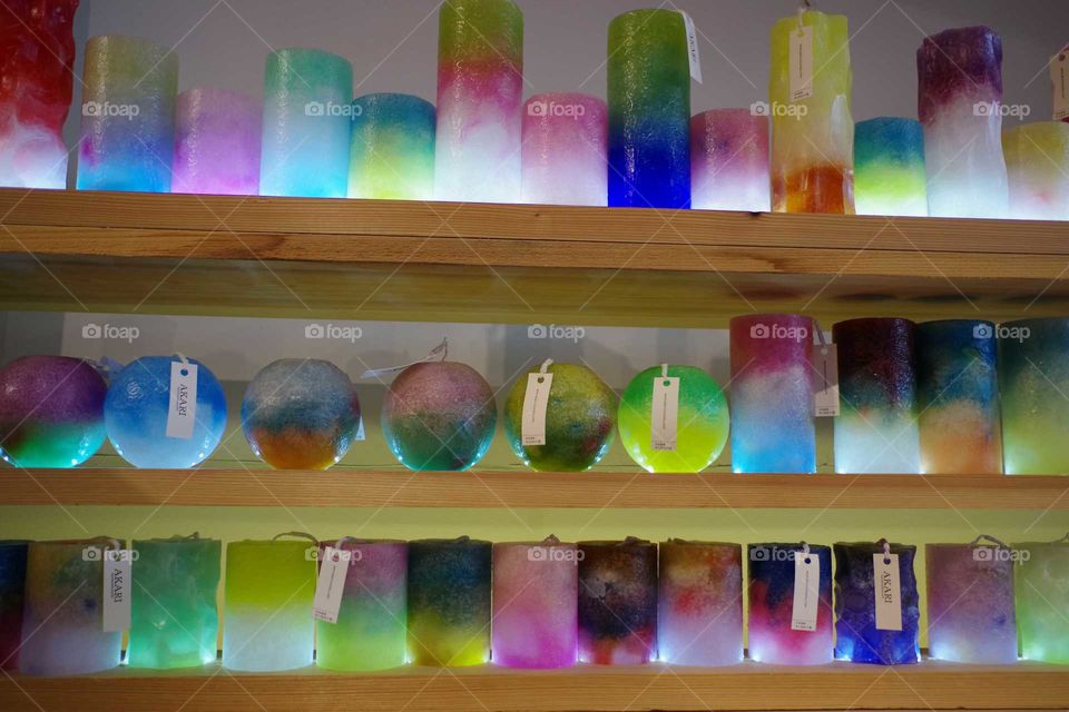 Colorful Candle Interior