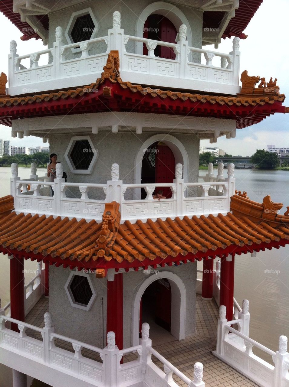 Pagoda in the Chinese gardens
